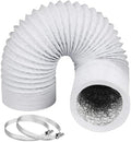 Omont Dryer Vent Hose 4 Inch 5FT Flexible Dryer Ducting Tube Air Duct Aluminum by Omont