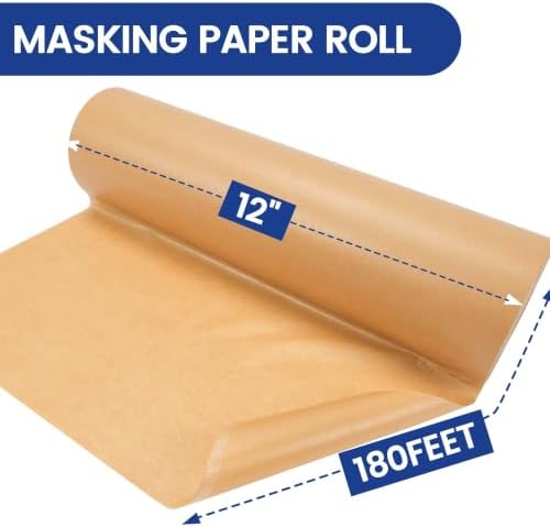ADHES Masking Paper 12 in x 180 ft Brown Painter's Paper - Image 2