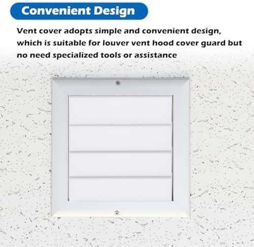 Geelin 4pcs 4 Inch Dryer Air Exhaust Vent Cover, Replacement Louver, UV and - Image 5