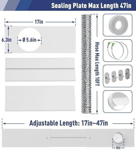 LEOPO Adjustable Dryer Vent Window Kit - Image 2