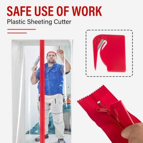 24 Roll Heavy Duty Zipper Door for Dust Barriers, 7 ft x 3 in - Image 4