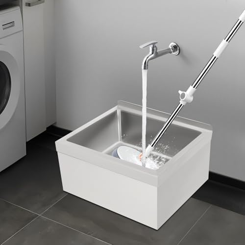 Commercial Mop Sink 19x22x12in, 304 Stainless Steel Utility Mop Basin - Image 2