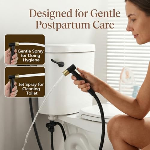 BARROCK Handheld Bidet Sprayer for Toilet, Stainless Steel Metal Made Baby - Image 3