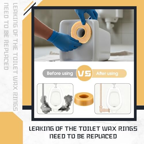 Marsui 4 Pack Urinal Wax Ring 2 Inch Thick Toilet Bowl Wax Ring Gasket Seal - Image 4