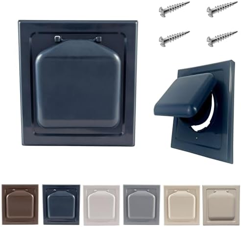 NO-PEST VENT Dual Door Dryer Vent Cover 4 Inch Outdoor, Made in USA, Highest by No-PestVent