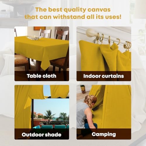 Canvas Drop Cloth for Painting 9x12 feet Pack of 1-8oz Painters Drop Cloths for - Image 4