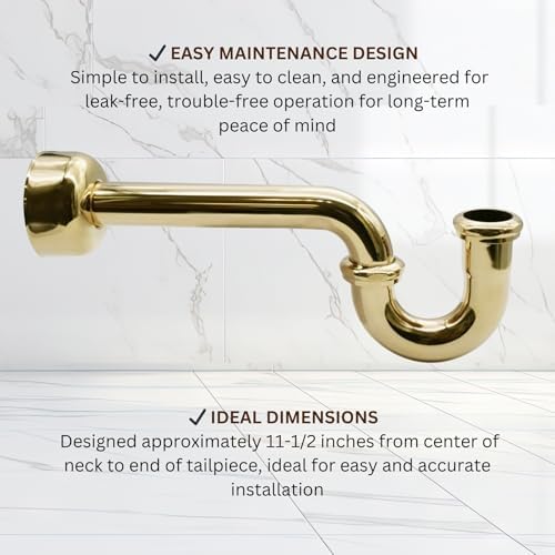 Westbrass D400-1-01 1-1/2" OD 17 gauge P-Trap - Image 7