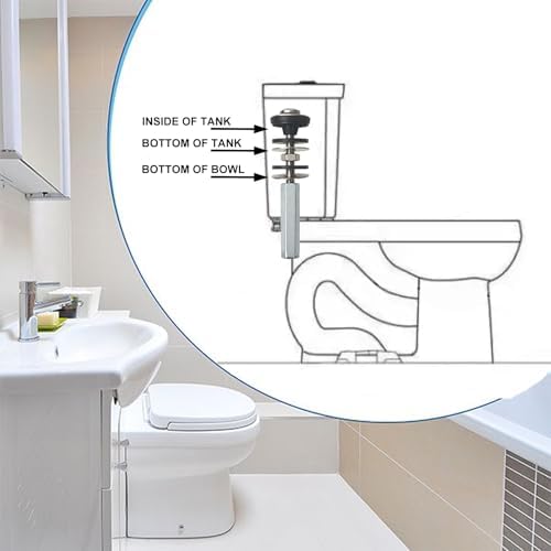 Upgraded Toilet Tank to Bowl Bolt Replacement Kit, Universal Heavy Duty Toilet - Image 4