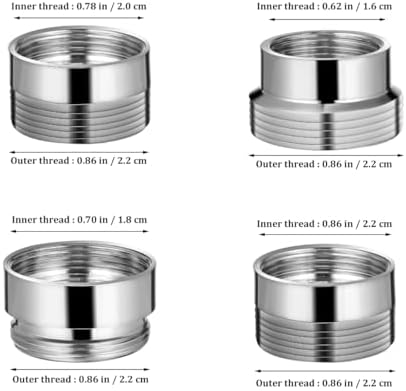 OSALADI Faucet Adapter Kit 8 Pcs Male to Female Faucet Adapter - Image 2