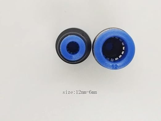 zjxed 12mm OD x 6mm OD Pneumatic quick Connector Push to Connect fittings - Image 2