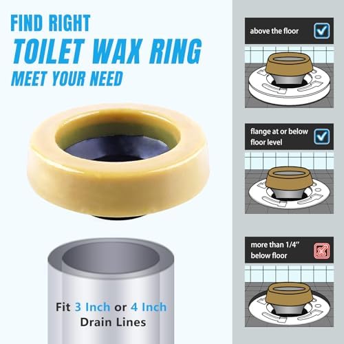 MENNTY Standard Toilet Wax Ring Kit - Image 4