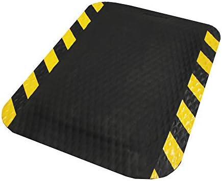 M+A Matting Hog Heaven Industrial-Grade Anti-Fatigue Mat | OSHA Yellow Striped - Image 7