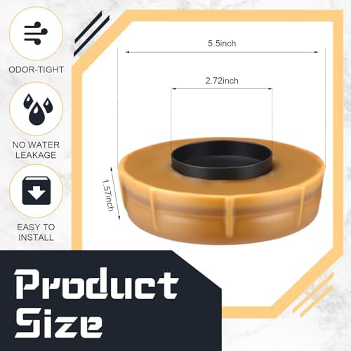 Marsui 4 Pack Toilet Wax Ring Thick Toilet Bowl Wax Ring Gasket - Image 2