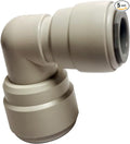 Acetal Copolymer 1/2" x 3/8" Tube OD Tube Fitting, Push to connect by YZMSZ