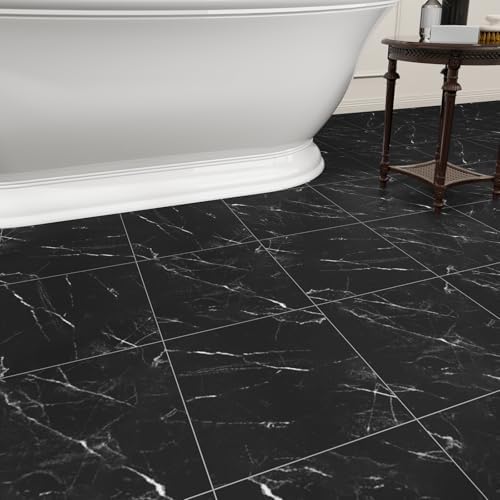 20-Pack Peel and Stick Floor Tiles Vinyl Floor 12 x 12 inch Self Adhesive by HomeUpgradeMadeSimple