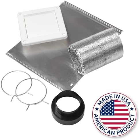 Homewerks Wall Vent Duct Kit for Exhaust Fan, Made in USA - Image 2