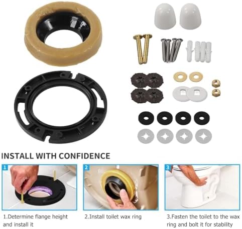 Toilet Wax Ring Kit, Toilet Flange Repair Kit - Image 3
