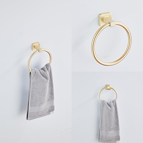 Brusehd Light Gold Bathroom Hardware Set 4 Pieces, Bathroom Accessories Set - Image 3
