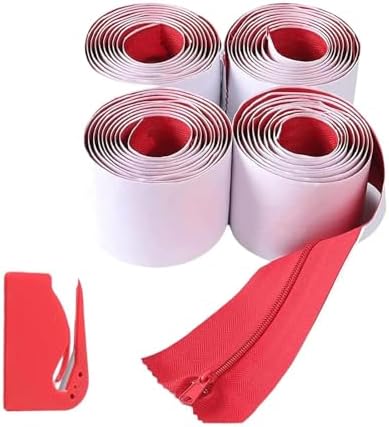 Zipper Door 4 Roll Dust Barrier Zipper 7ft X 3in Outdoor Door Zip Professional - Image 2