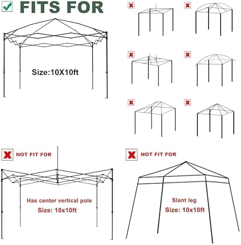 10x10 Canopy Replacement Top - Image 6