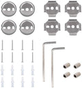 30pcs Towel Bar Rod Replacement Parts Set, Stainless Steel Bathroom Mounting by Unknown