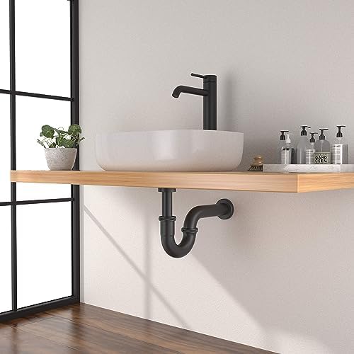 KIBI 1.5-inch Bottle P-Trap for Bathroom Sink | Decorative Brass Waste Drain - Image 2