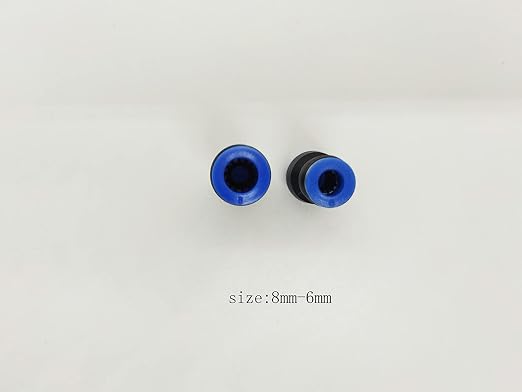 zjxed 8mm OD x 6mm OD Pneumatic quick Connector Push to Connect fittings - Image 2