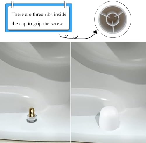 Toilet Bolt Caps Toilet Bolt Covers Toilets Screw Cover Caps Decorative 4 - Image 4