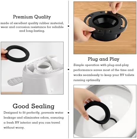 RV Toilet Seal with 3 Inch Socket Floor Flange Kit - Image 5