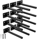 12-Pack 10 inch Floating Shelf Brackets, Hidden Shelf Bracket by FinestHomeDecor
