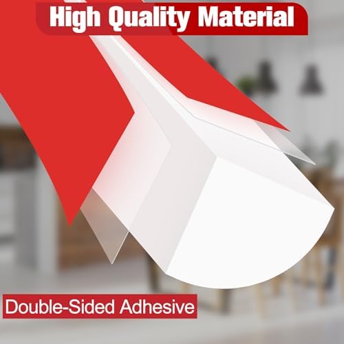 ToLanbbt Flexible Quarter Round Molding, 157 Inch Peel and Stick Rubber Trim - Image 3