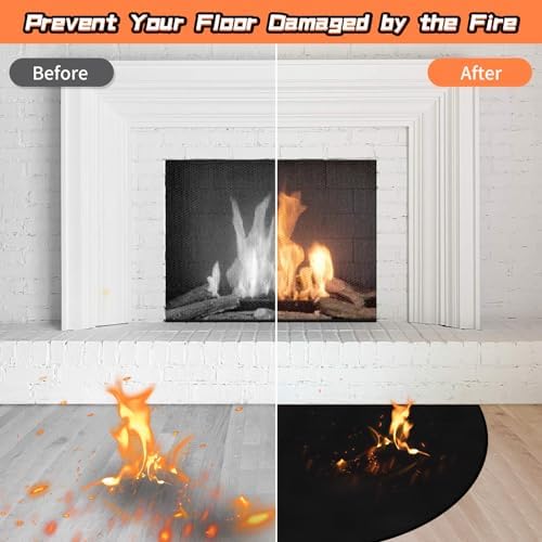 Fireplace Mat, Hearth Rug Fireproof, Fireplace Floor Mat, Fireproof Rug - Image 4