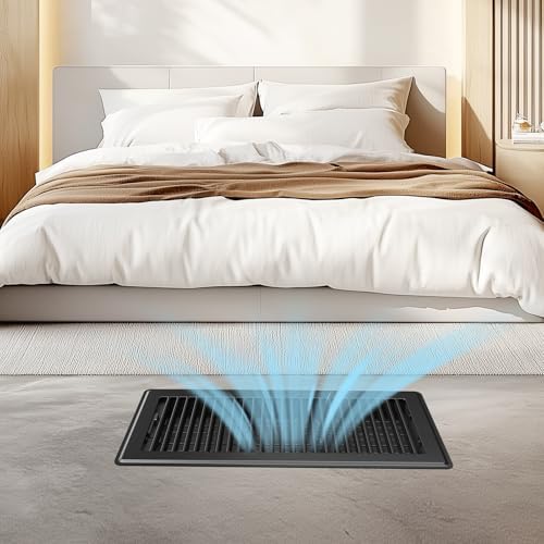 Floor Register Fits 6x14 or 14x6 Duct Opening, Heavy Duty Steel Floor Vents - Image 5