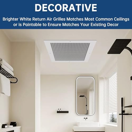 20x20 Eggcrate Return Grille HVAC Wall Ceiling Duct Cover - Image 6