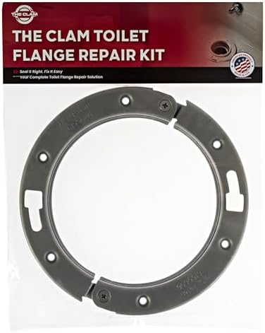 The Clam 2-Piece Toilet Flange Repair Kit, Fits 4" Drain Pipe, Easy Install - Image 2