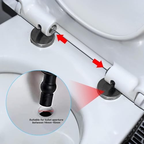 Upgraded 2 Full set Toilet Seat Hinge Fixings Top Fix Nuts Screws Quick Release - Image 6