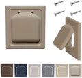 NO-PEST VENT Dual Door Dryer Vent Cover 4 Inch Outdoor, Made in USA, Highest by No-PestVent