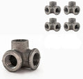 1/2" 3-WAY ELBOW: Industrial Threaded Black Iron Pipe Fittings; Natural by PRIMPIPEWORKS