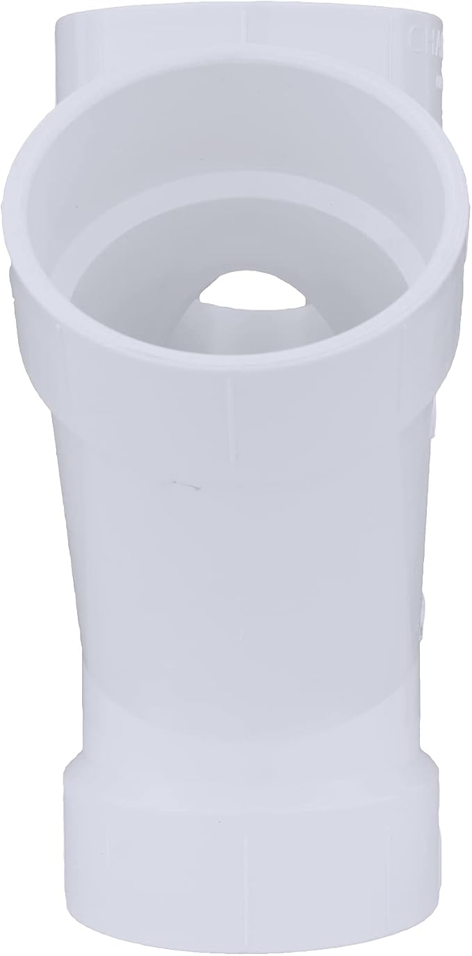 Charlotte Pipe Schedule 40 4 in. Hub X 4 in. D Hub PVC 15 in. Double Wye 1 pk - Image 2