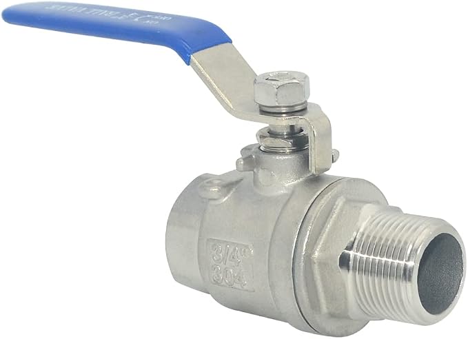 DAN SPEED Full Port Ball Valve Male x Female S304 Stainless Steel Heavy Duty by DANSPEEDBALLVALUES