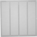 Repa Market Air Vent Cover 16x16 Inch White Galvanized Steel Louvered Grill by RepaMarket