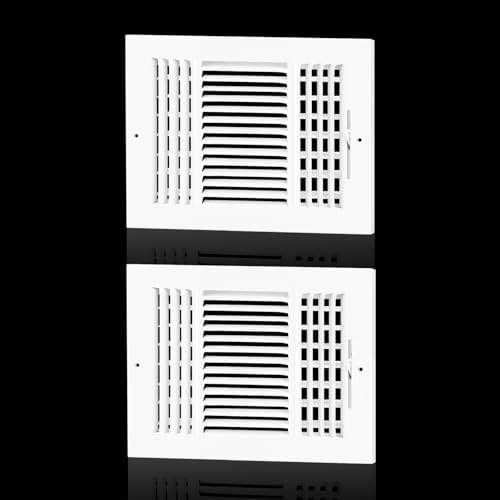 2PK 10x8 in Air Vent Covers for 10"Wx8"H Duct Opening Wall, Ceiling Register by EXCELFU