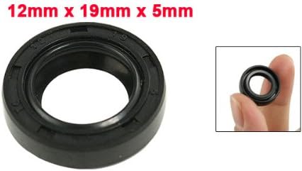 uxcell Metric Rotary Shaft Oil Seal 12x19x5mm TC Double Lips Rubber - Image 2