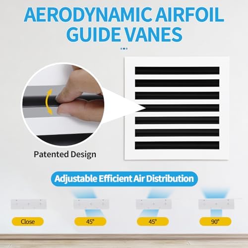 14x14 Modern AC Vent Cover, Decorative Air Vent Register Grille - Image 2