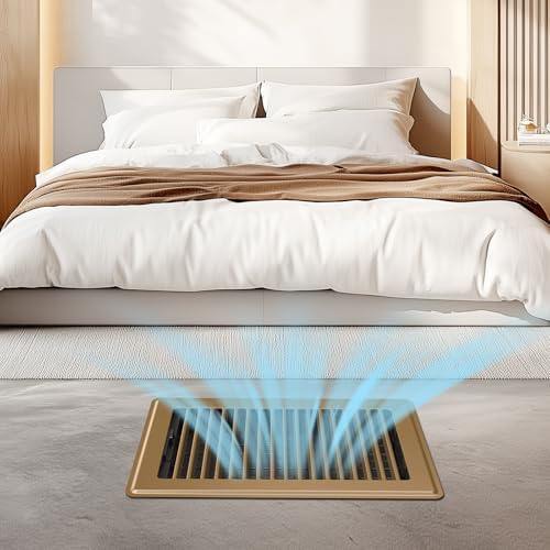 6x10 Floor Register, Heavy Duty Steel Floor Vents Covers, 2 Pack - Image 6