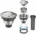3.5" Pop-Up Kitchen Sink Drain, Stainless Steel Stopper by Unknown