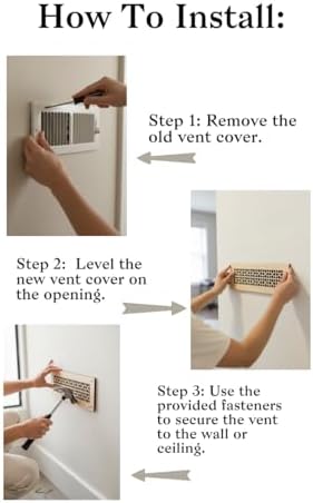 Vent Cover for walls and ceiling Custom Size Fan cover Wall Register Ceiling - Image 7