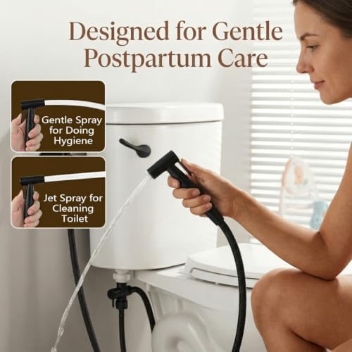BARROCK Handheld Bidet Sprayer for Toilet, 2 Pack Stainless Steel Metal Made - Image 3