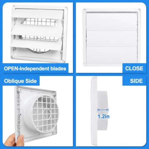 4-Inch Outside Dryer Vent Cover - Image 4