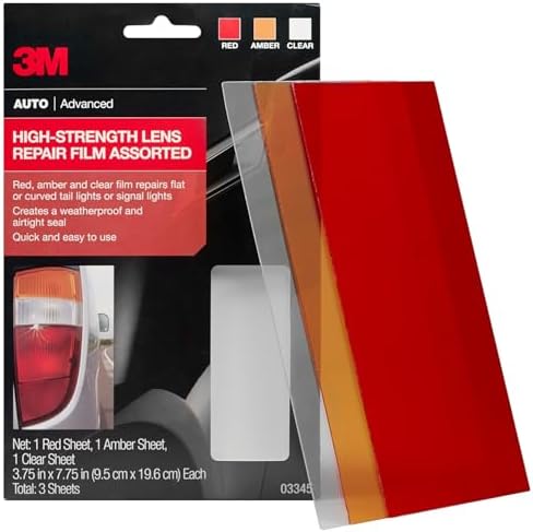 3M Auto High-Strength Lens Repair Film, 3.5 in x 7.75 in, Weatherproof & - Image 3